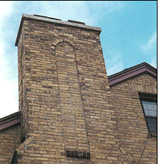 Brick and Stone Decorative Chimney