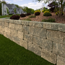 Large Stone Retaining Wall